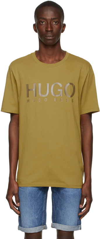 Photo: Hugo Yellow Logo T-Shirt