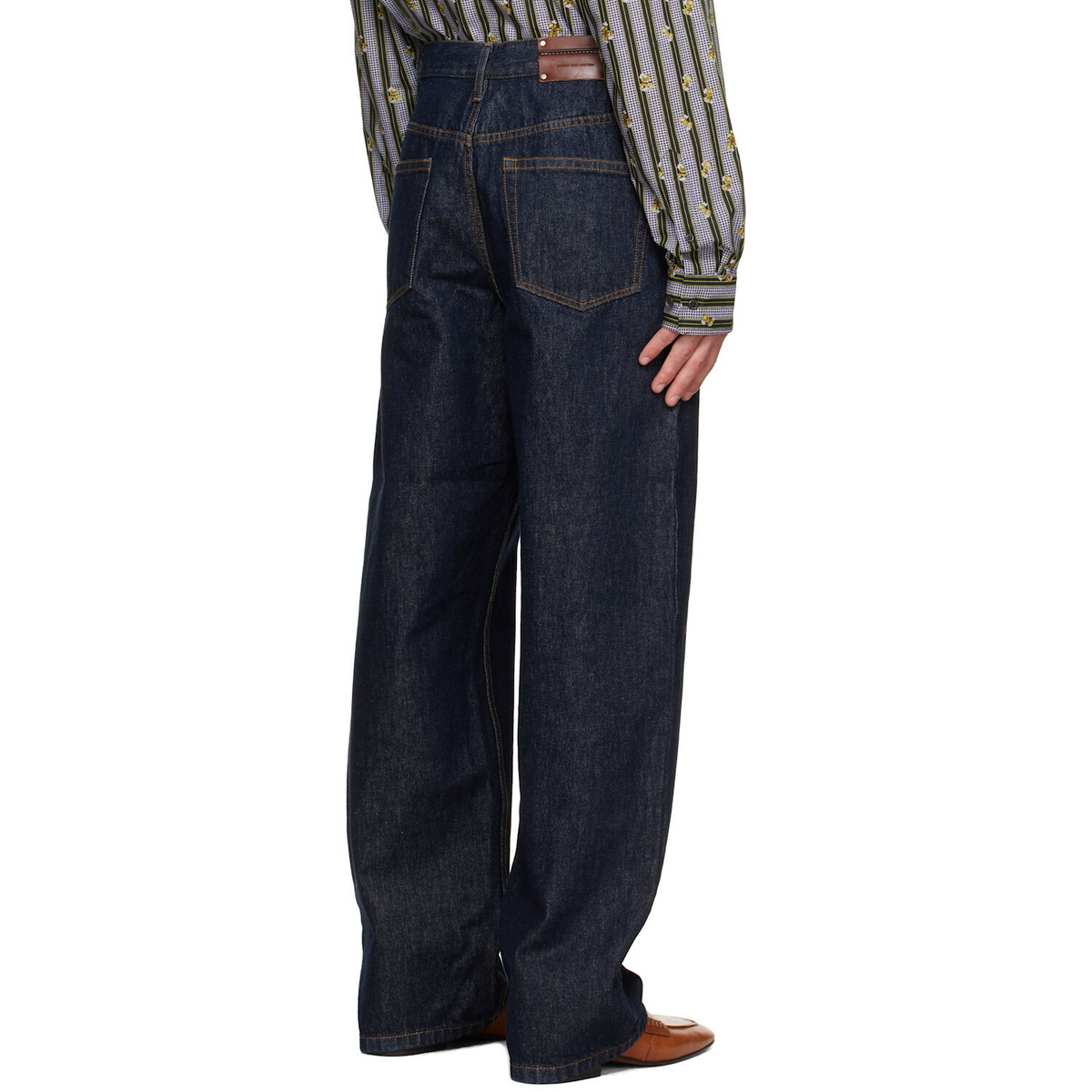 Dries Van Noten Blue Loose Fit Jeans