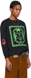 Chopova Lowena Black 'Little Bird' Oversized Jersey T-shirt