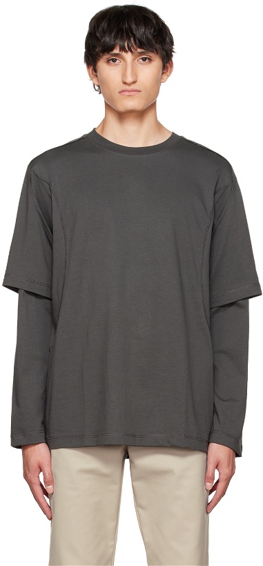 Photo: AFFXWRKS Gray Dual Sleeve T-Shirt