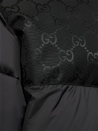 GUCCI - Ripstop Nylon Down Jacket W/ Gg Details