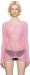 Guess Jeans U.S.A. Pink Scoop Neck Sweater