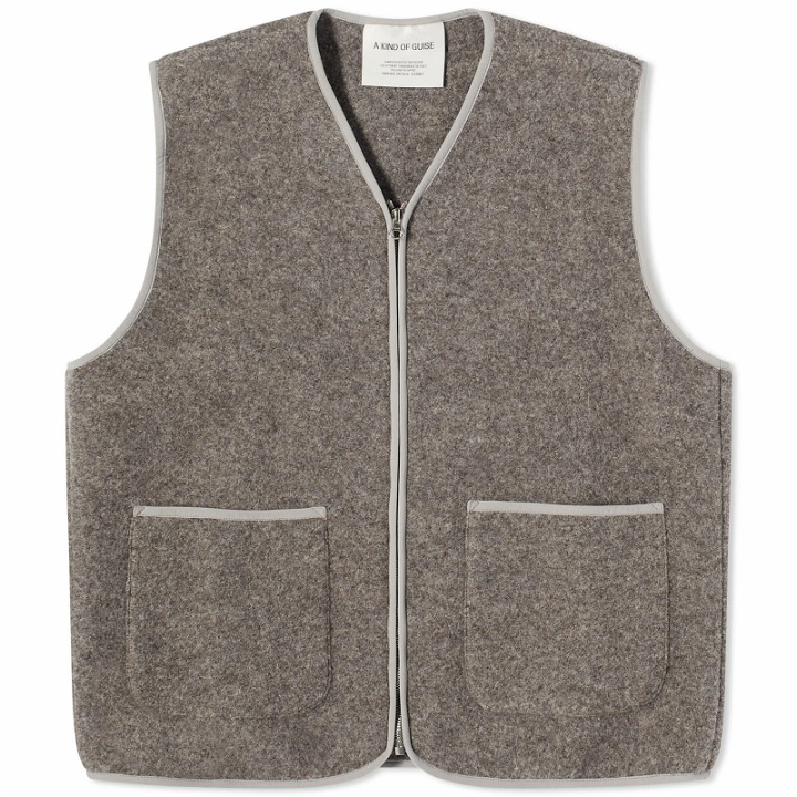 Photo: A Kind of Guise Men's Valur Wool Vest in Boiled Grey
