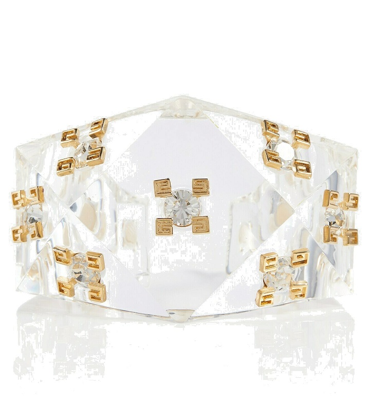Photo: Givenchy - 4G Plumetis embellished cuff bracelet