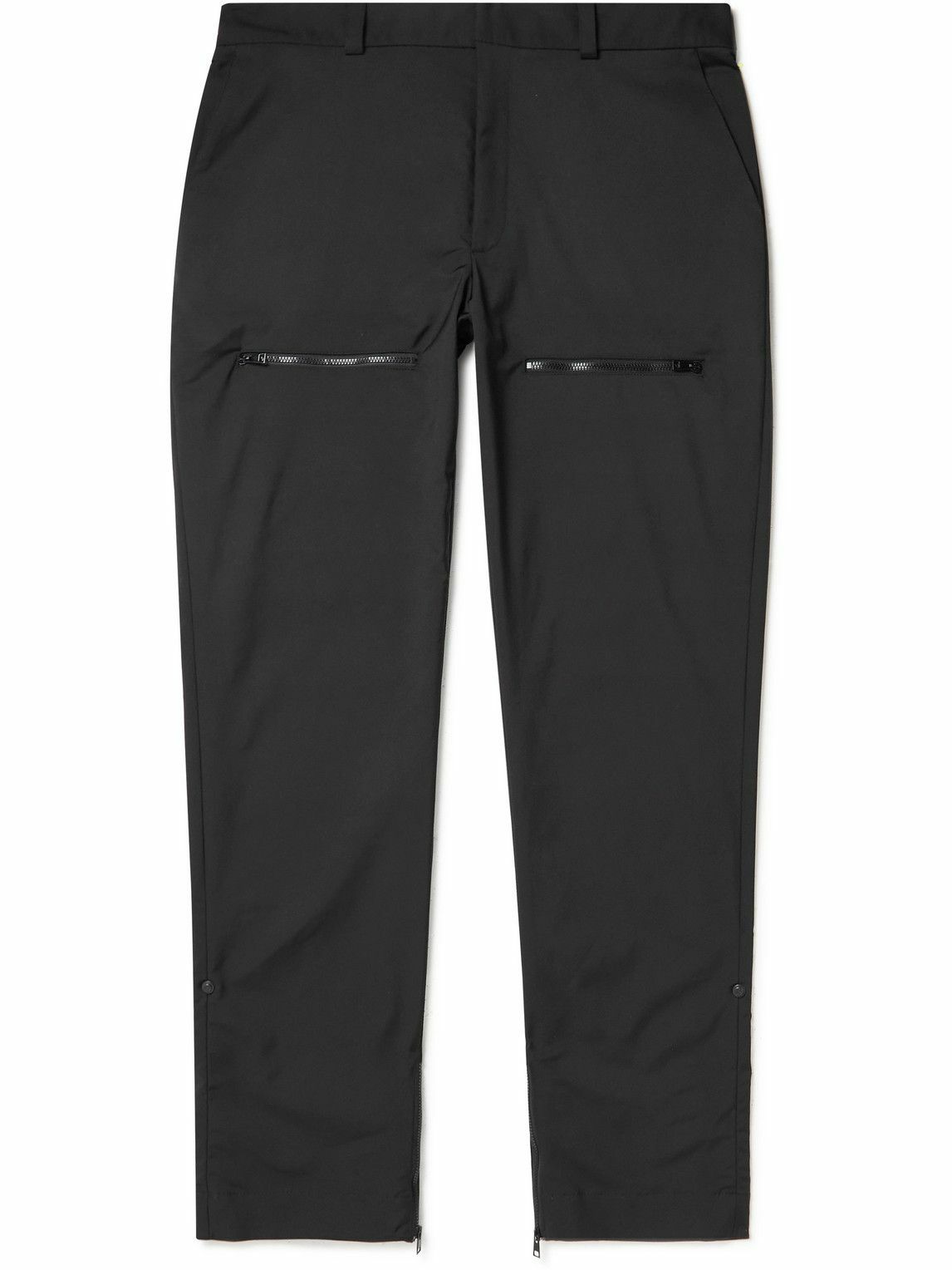 SAIF UD DEEN - Straight-Leg Shell Trousers - Black