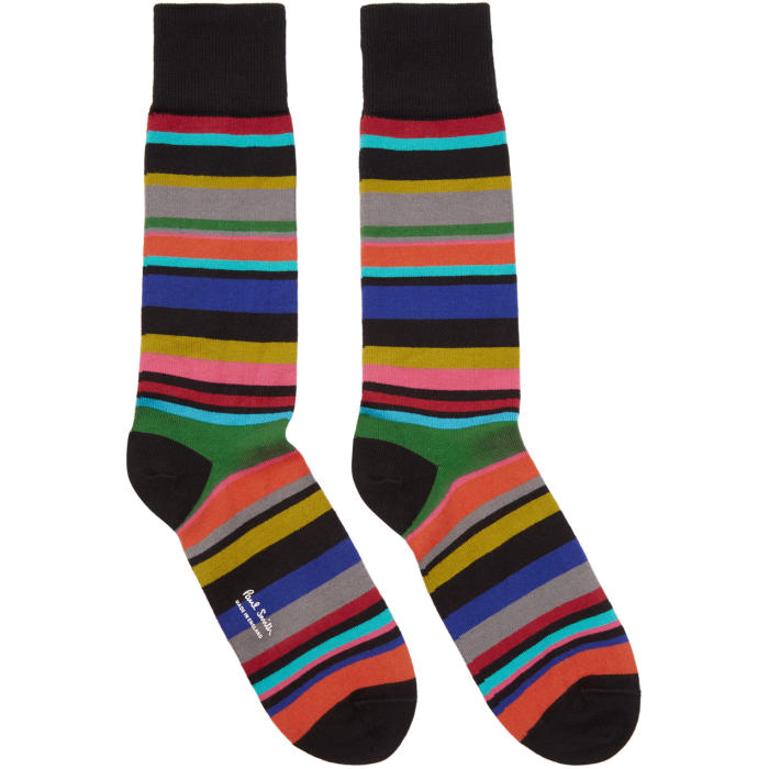 Photo: Paul Smith Black Striped Bolog Socks