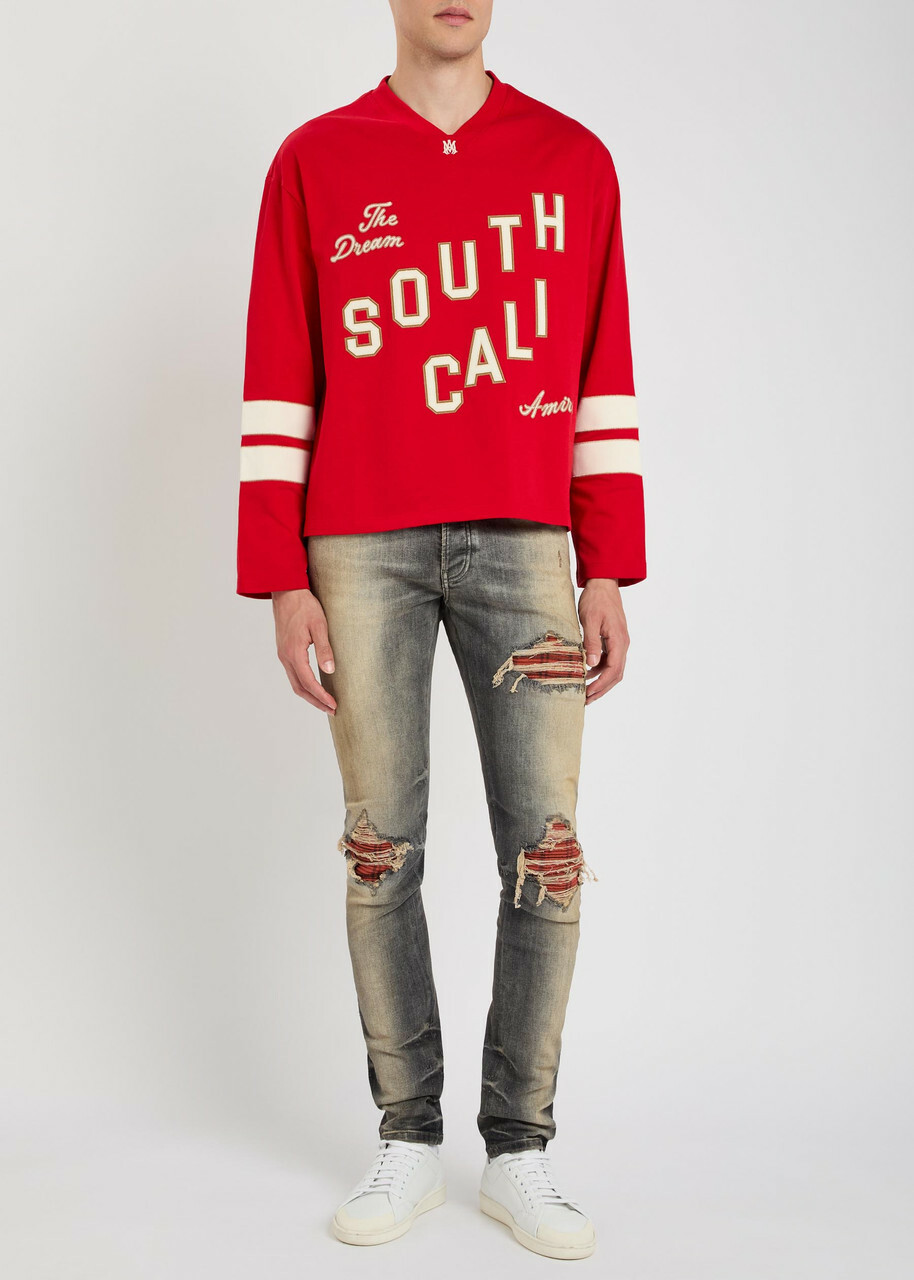 Amiri MX1 Ripped Slim-leg Jeans Black Other