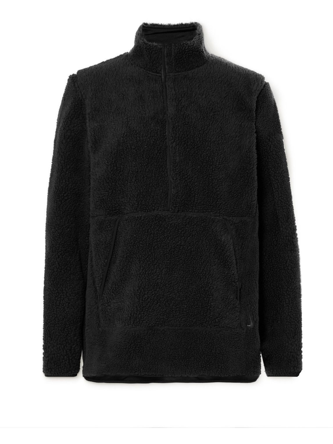 Photo: Nike Training - Logo-Embroidered Fleece Half-Zip Sweatshirt - Black