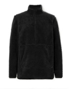 Nike Training - Logo-Embroidered Fleece Half-Zip Sweatshirt - Black