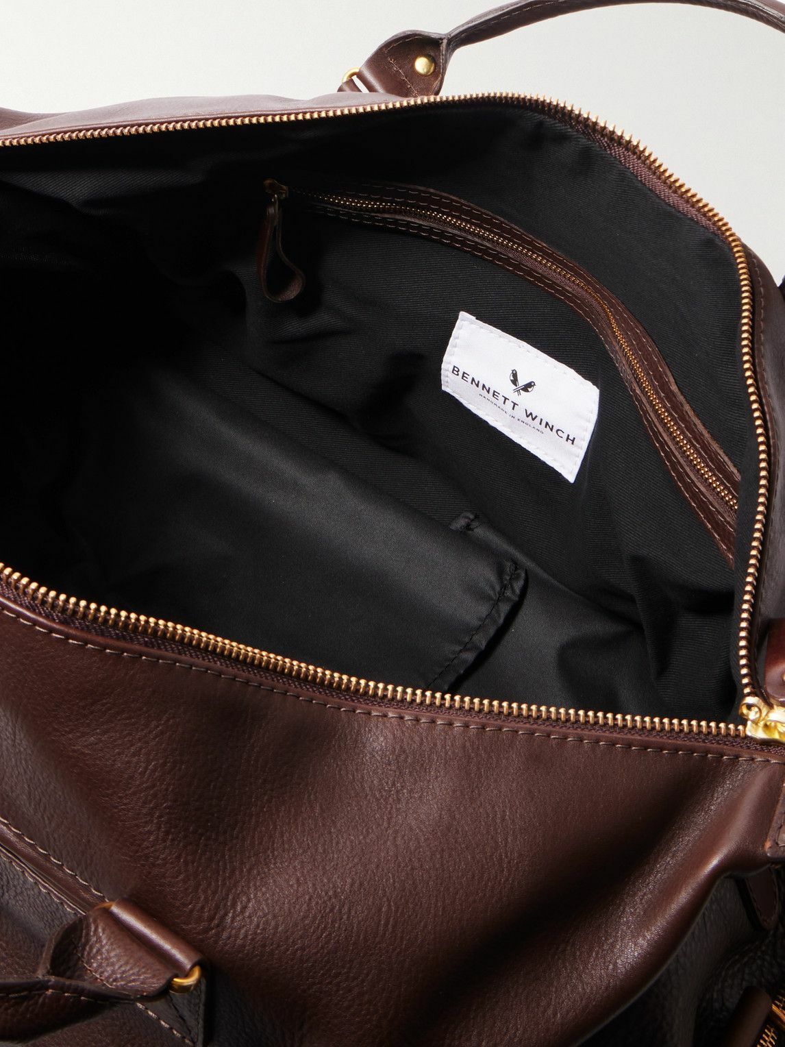 Bennett Winch - Logo-Debossed Full-Grain Leather Weekend Bag