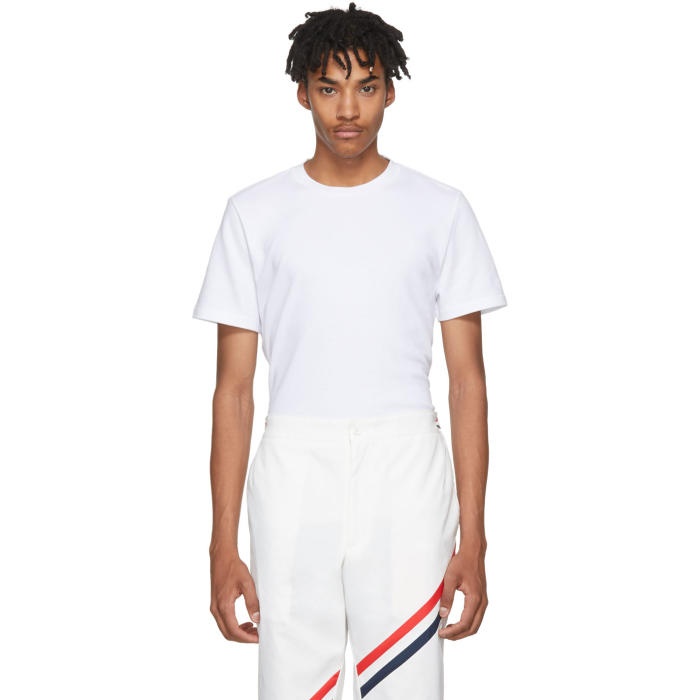 Photo: Thom Browne White Relaxed Fit T-Shirt 