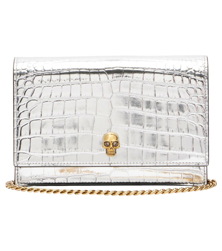 Photo: McQueen Skull Small leather crossbody bag