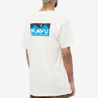 KAVU Men's Klear Above Etch Art T-Shirt in Off White