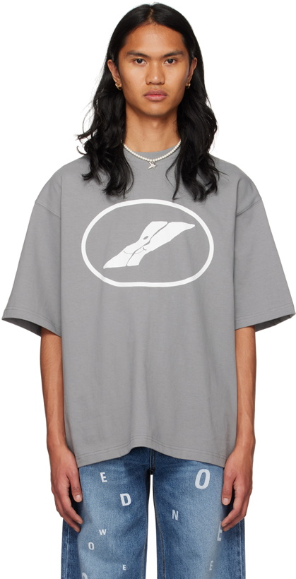 Photo: We11done Gray Oversized T-Shirt