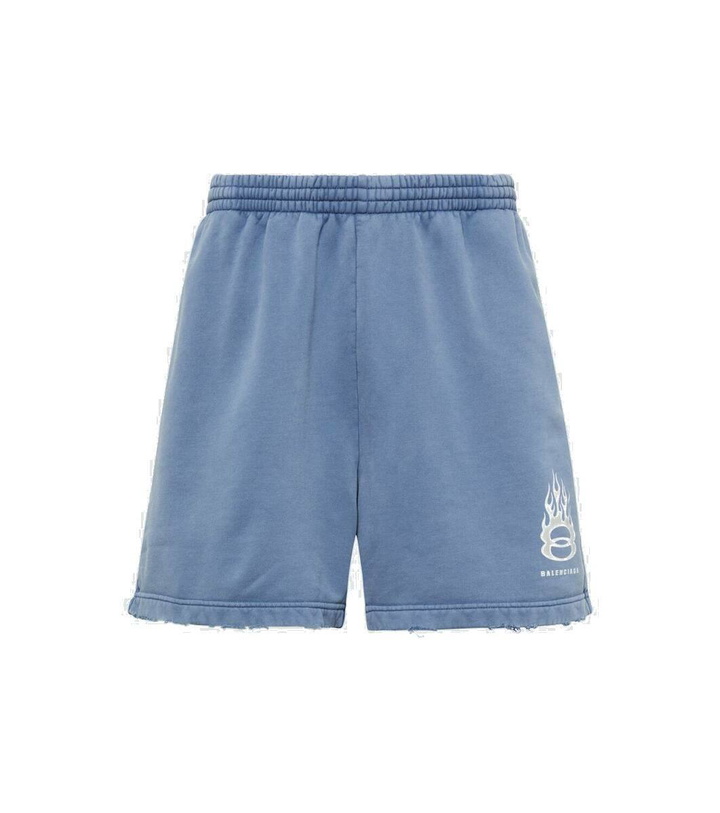 Photo: Balenciaga Political Campaign cotton fleece shorts