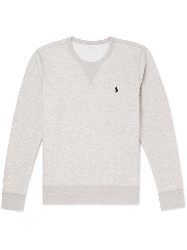 Photo: Polo Ralph Lauren - Logo-Embroidered Jersey Sweatshirt - Gray