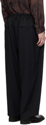 Y's For Men Black Standard String Trousers