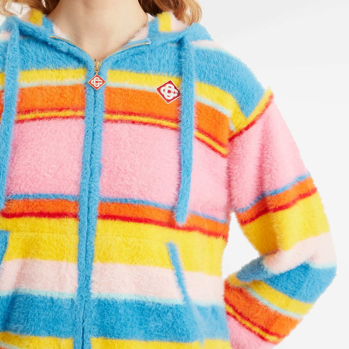 Casablanca Women's Fluffy Oversized Hoodie in Multi