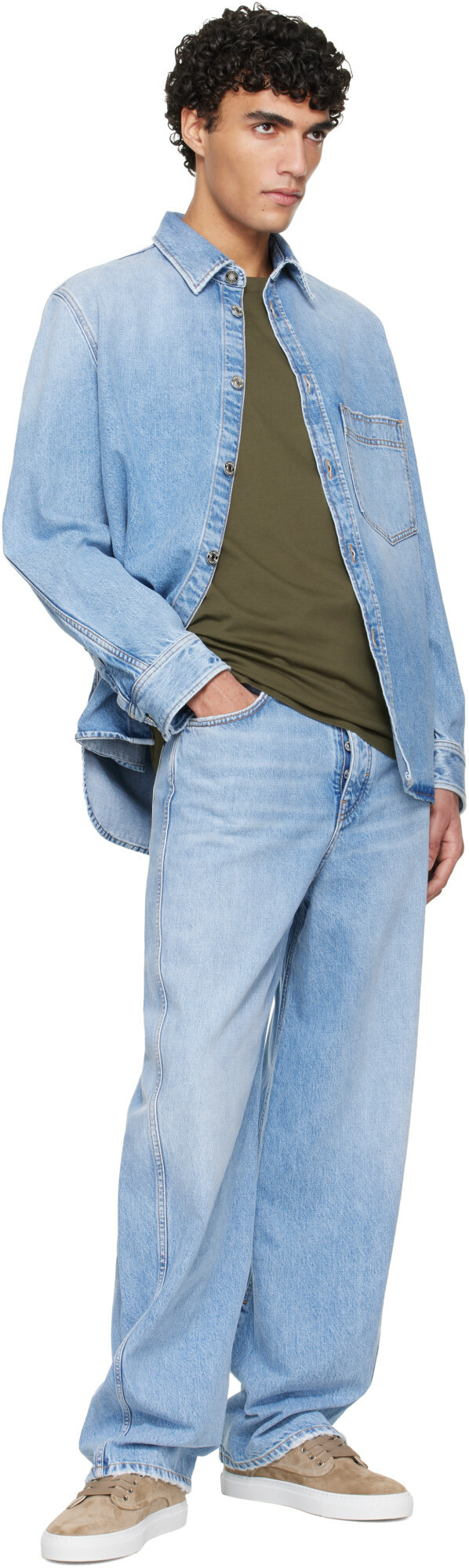 Givenchy Blue Couture Seam Jeans