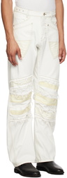 CARNET-ARCHIVE White Human Shell Jeans