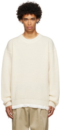 sacai Off-White Rib Sweater