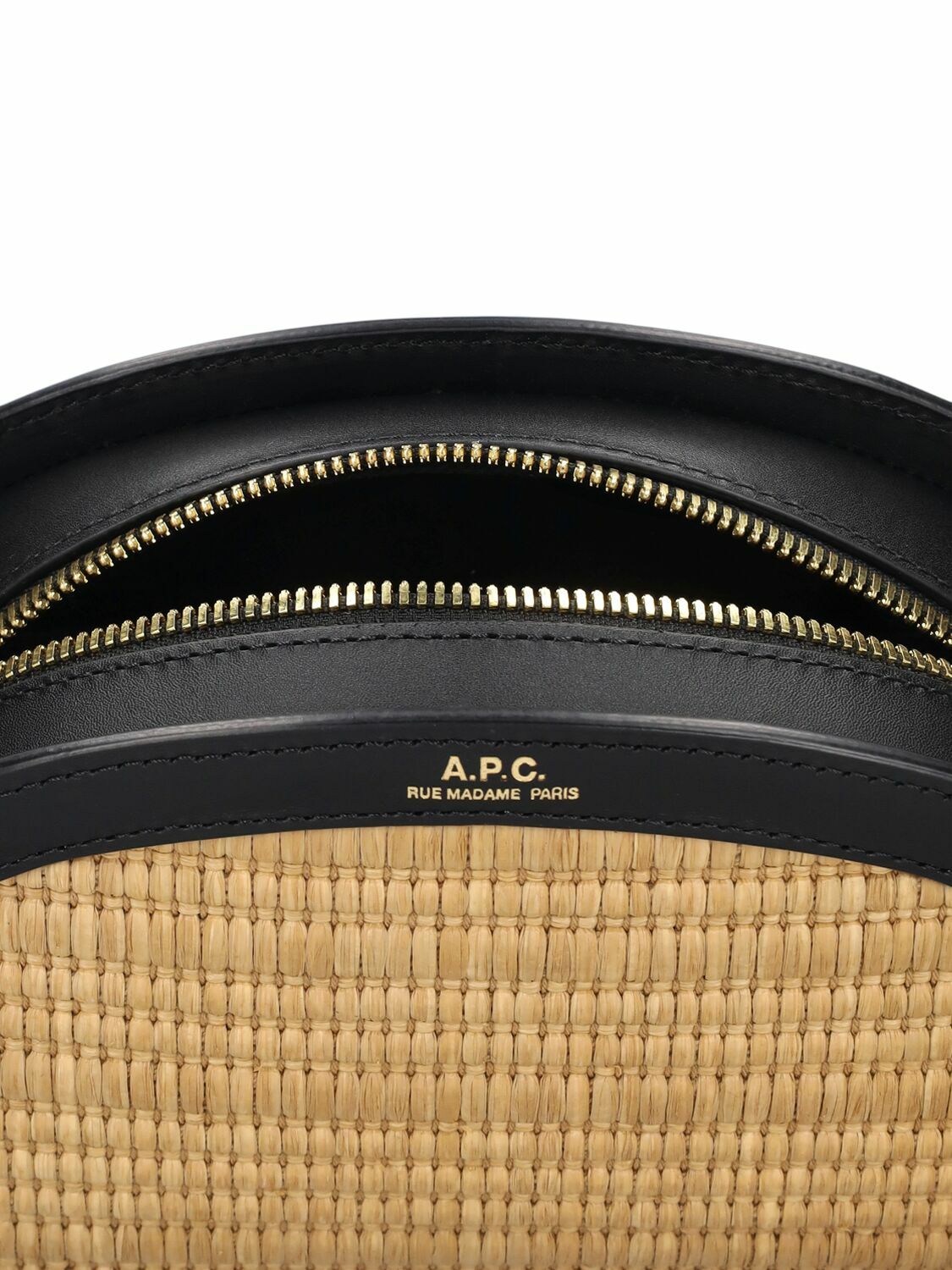 A.P.C. Mini Demi-lune Raffia Effect Bag A.P.C.