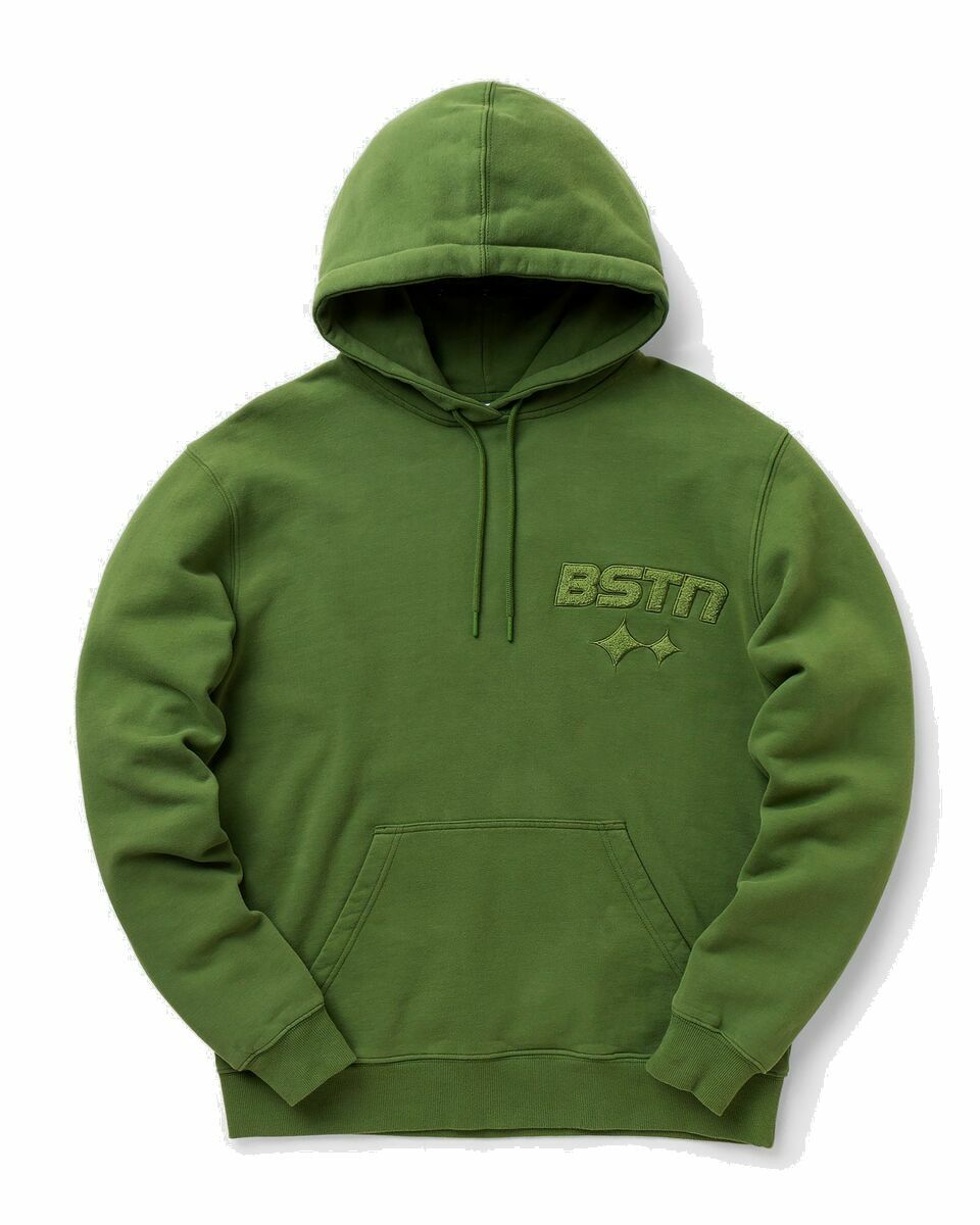 Photo: Bstn Brand Peached  Logo Hoody Green - Mens - Hoodies