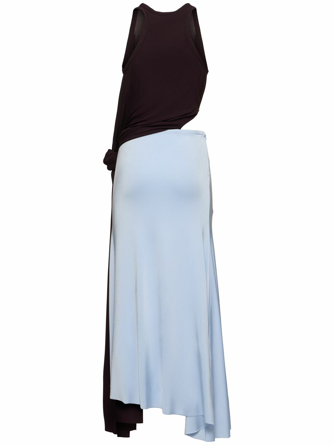 【Victoria Beckham】カットアウトジャージーミディドレス Victoria Beckham】カットアウトジャージーミディドレス