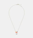 Aliita Cocktail 9kt charm necklace with mother of pearl and coral