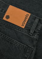 Vowels Straight-leg Denim Jeans Black