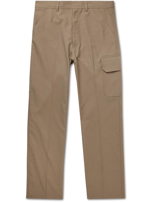 Photo: Valentino - Straight-Leg Twill Cargo Trousers - Brown