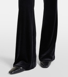 Dorothee Schumacher Soft Elegance high-rise velvet flared pants