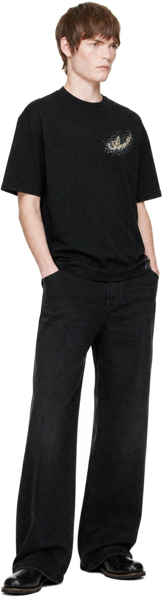 AMIRI Black 'AMIRI Eagle' Oversized T-shirt
