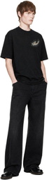 AMIRI Black 'AMIRI Eagle' Oversized T-shirt