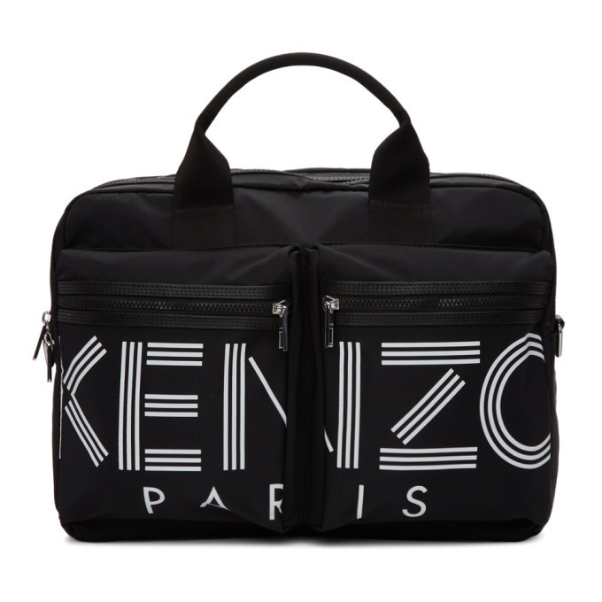 Photo: Kenzo Black Logo Briefcase
