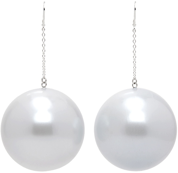 Photo: Simon Miller White & Silver Disco Drop Earrings