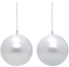 Simon Miller White & Silver Disco Drop Earrings