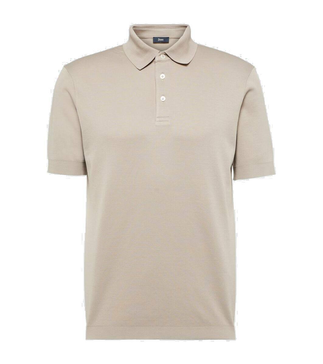 Tシャツ・カットソー HERNO SS25 Cotton buttonless polo shirt (JV000002U 1000) Herno Cotton polo shirt Herno