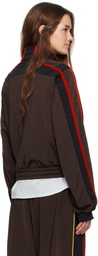 Martine Rose Brown Shrunken Track Jacket