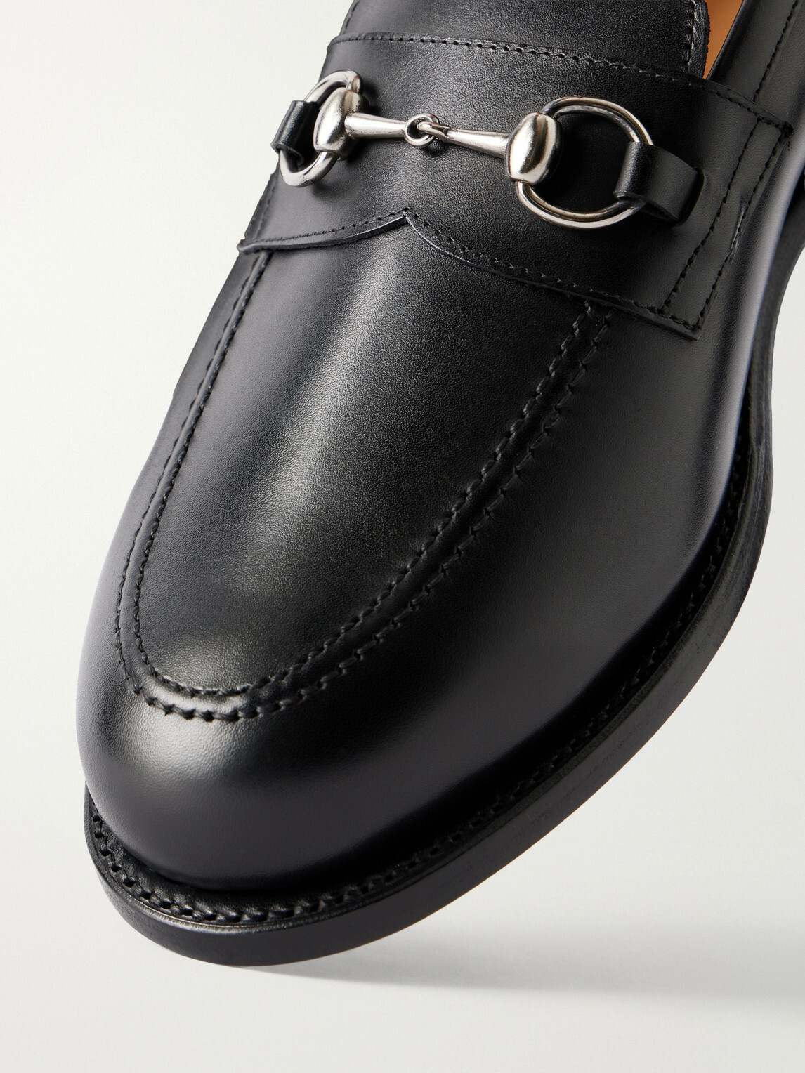 MORJAS - The Horsebit Leather Loafers - Black