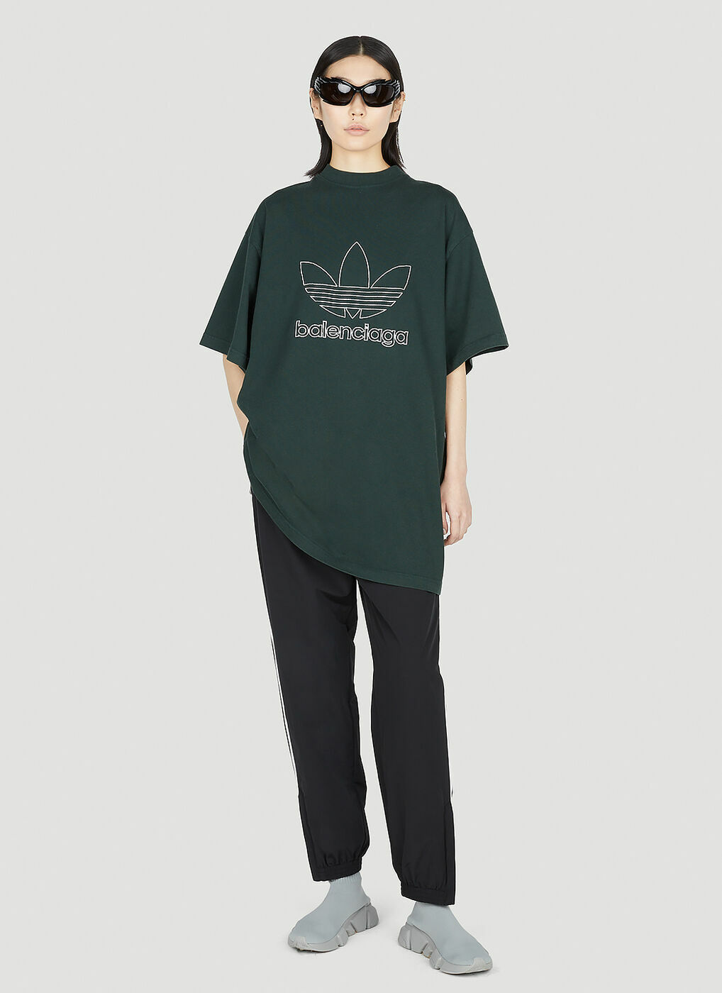 【Balenciaga x Adidas】Oversized T-Shirt Dark Green コラボ Balenciaga x Adidas】Oversized T-Shirt Dark Green コラボ