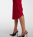 Mugler Virgin wool high-rise pencil skirt