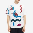 By Parra Men's Tennis Anyone? Polo Shirt in White