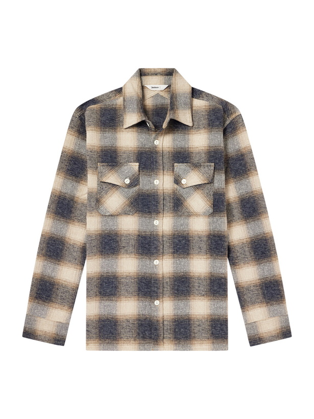 Photo: 3sixteen - Crosscut Checked Cotton-Flannel Shirt - Neutrals