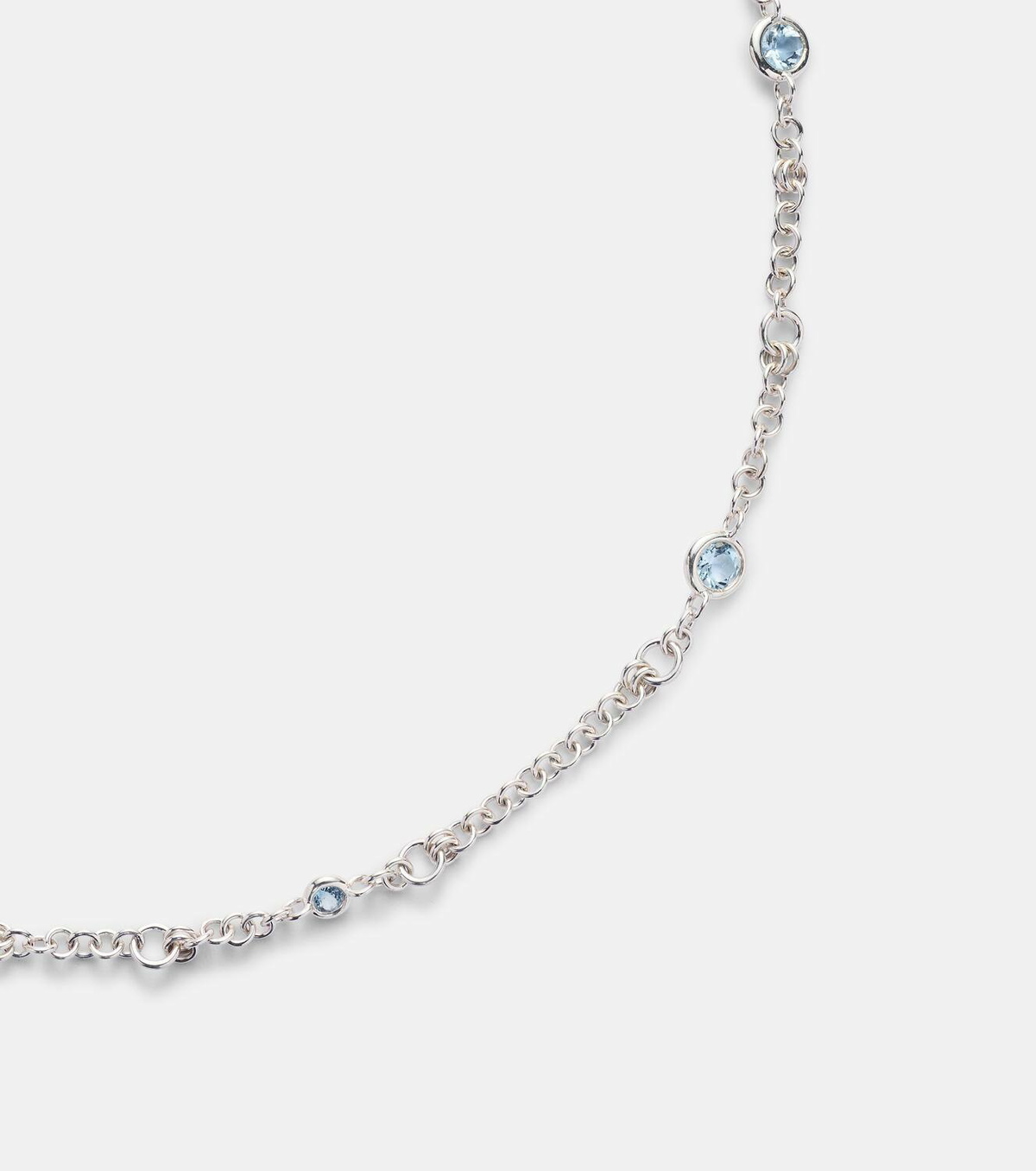 Spinelli Kilcollin Gravity Estrella sterling silver necklace with aquamarines