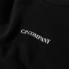 C.P. Company Men's Small Logo Crew Sweat in Black