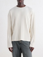 mfpen - Ribbed Cotton-Jersey T-Shirt - Neutrals