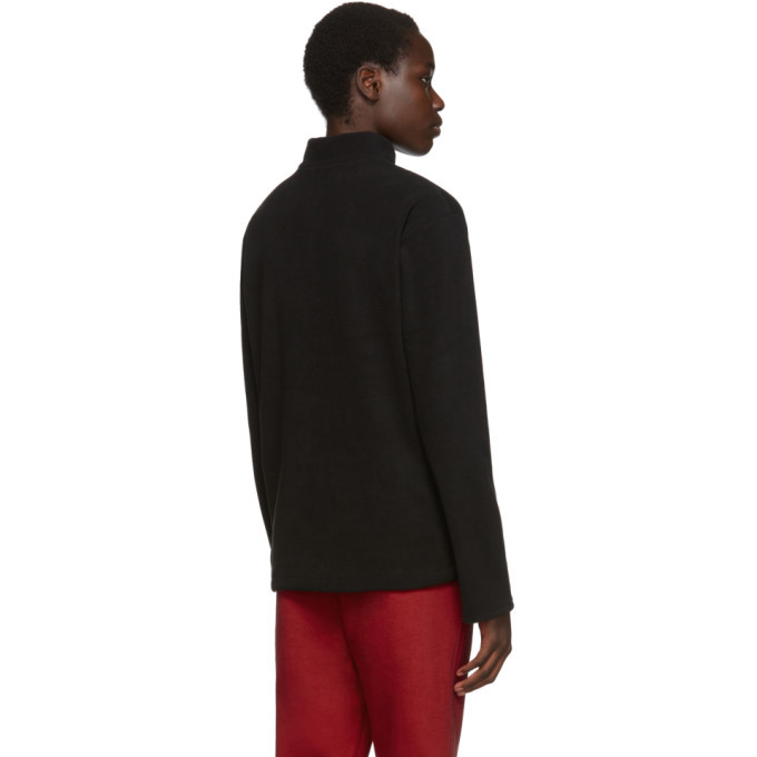 Polythene* Optics Black Fleece Quarter-Zip Sweatshirt