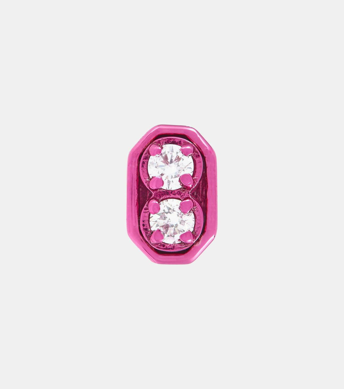 Eéra Roma 18kt white gold single earring with diamonds