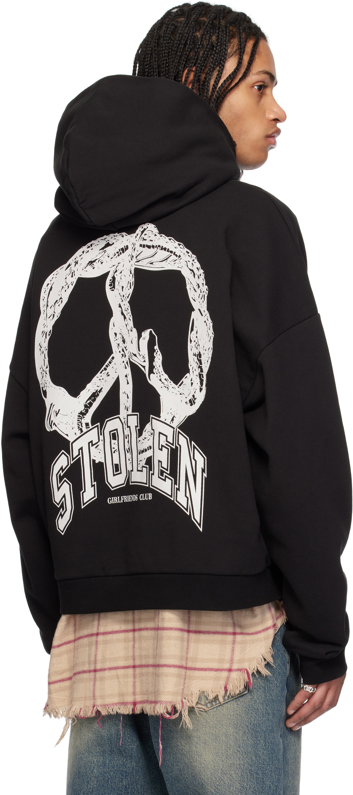 Stolen Girlfriends Club Black Teach Peace Hoodie